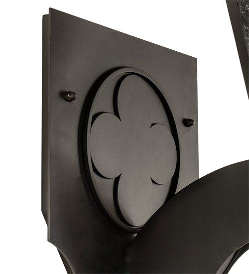 Meyda Tiffany 230017 Three Light Wall Sconce, Anodized Effect Black