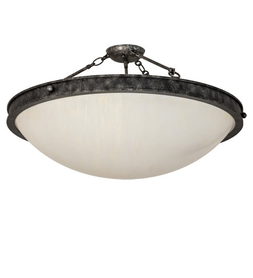 Meyda Tiffany 230606 LED Semi Flush Mount, Gunmetal