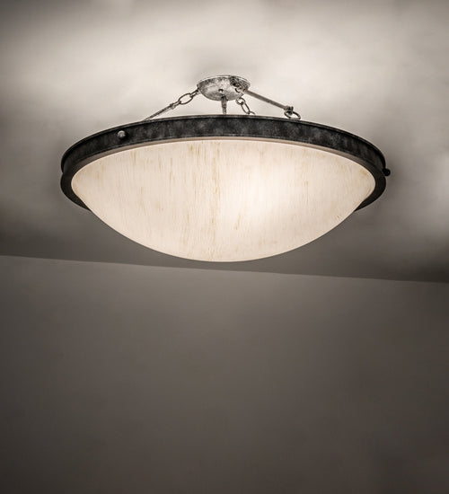 Meyda Tiffany 230606 LED Semi Flush Mount, Gunmetal