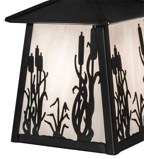 Meyda Tiffany 230673 One Light Wall Sconce, Black On Brass