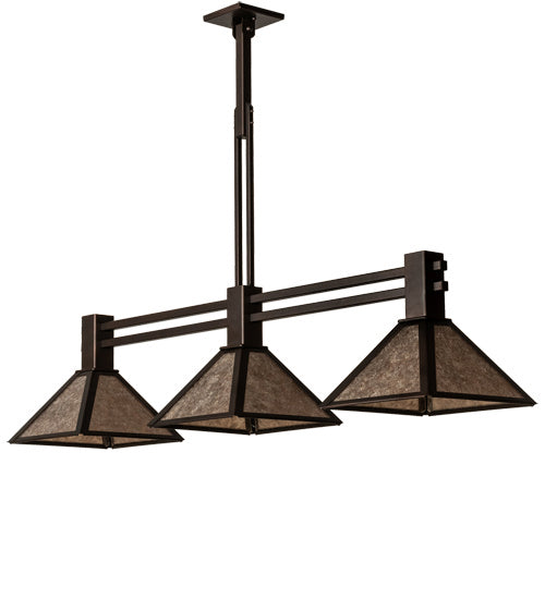 Meyda Tiffany 232485 Three Light Island Pendant, Mahogany Bronze