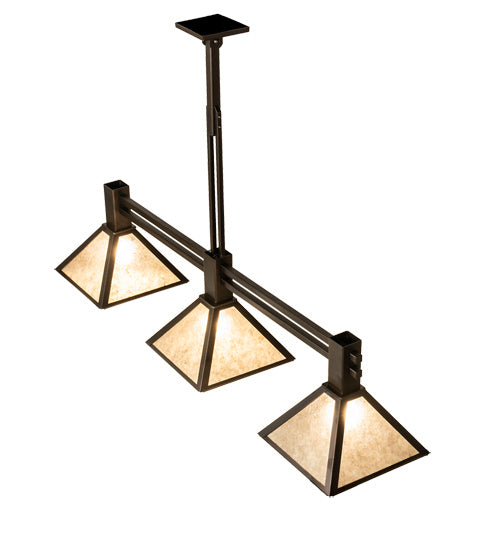 Meyda Tiffany 232485 Three Light Island Pendant, Mahogany Bronze