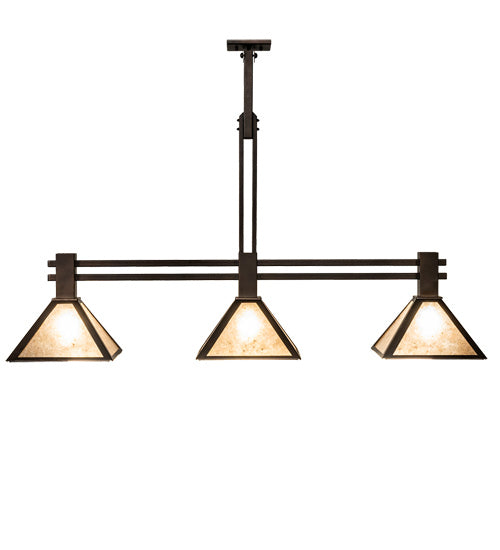 Meyda Tiffany 232485 Three Light Island Pendant, Mahogany Bronze