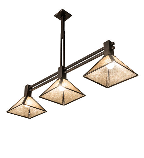 Meyda Tiffany 232485 Three Light Island Pendant, Mahogany Bronze