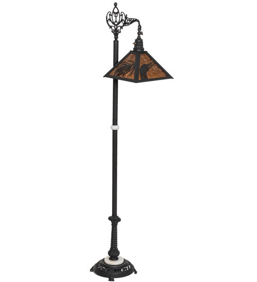 Meyda Tiffany 232664 One Light Floor Lamp, Wrought Iron