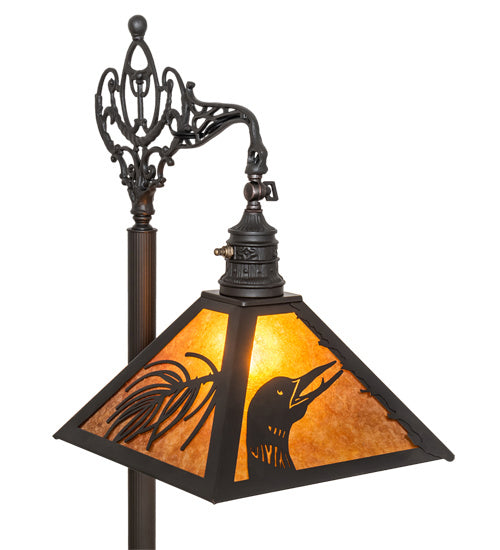 Meyda Tiffany 232664 One Light Floor Lamp, Wrought Iron