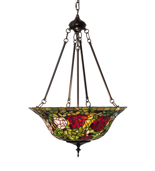 Meyda Tiffany 232778 Three Light Pendant, Mahogany Bronze