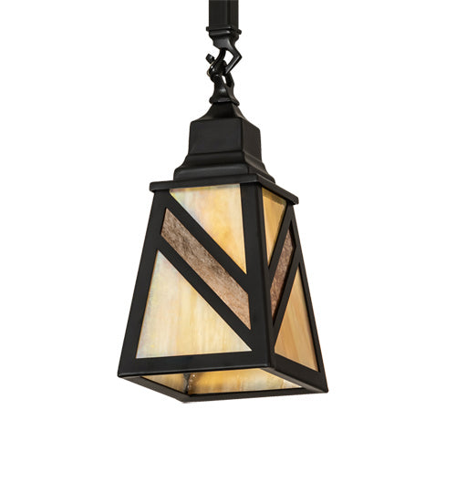 Meyda Tiffany 232841 One Light Pendant, Flat Black