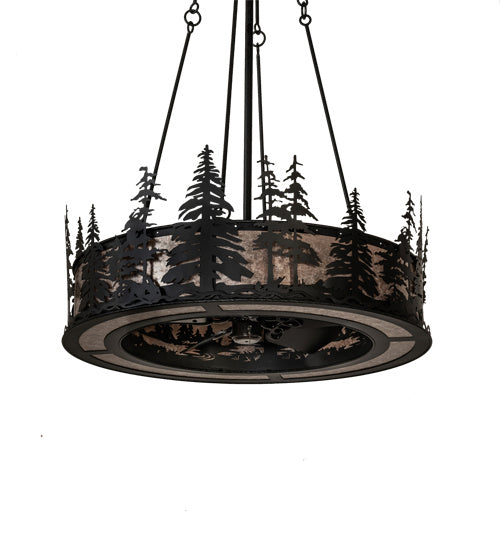 Meyda Tiffany 233793 Eight Light Chandel-Air, Wrought Iron