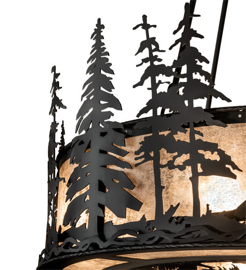 Meyda Tiffany 233793 Eight Light Chandel-Air, Wrought Iron