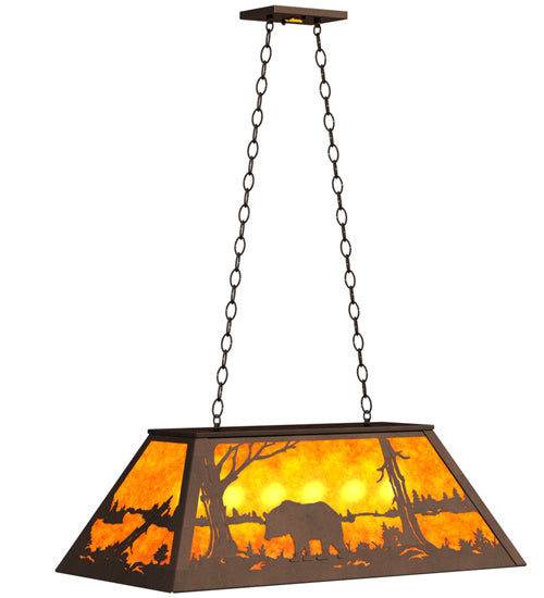 Meyda Tiffany 234094 Six Light Pendant, Mahogany Bronze