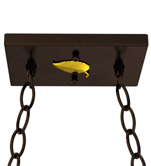 Meyda Tiffany 234094 Six Light Pendant, Mahogany Bronze