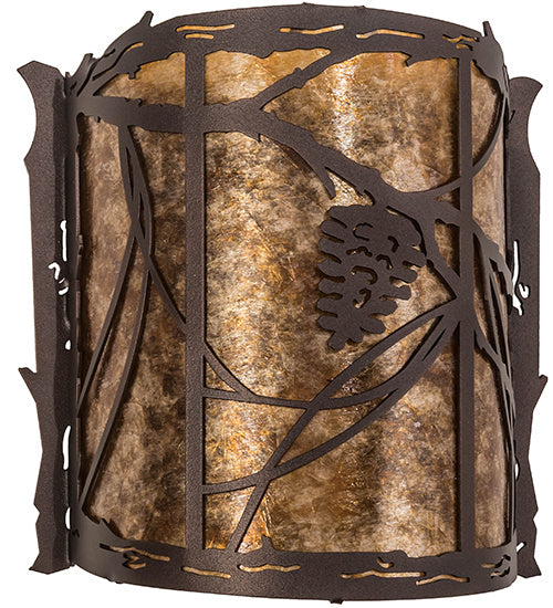 Meyda Tiffany 234454 One Light Wall Sconce, Mahogany Bronze