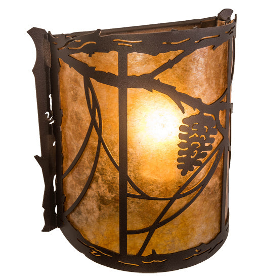 Meyda Tiffany 234454 One Light Wall Sconce, Mahogany Bronze