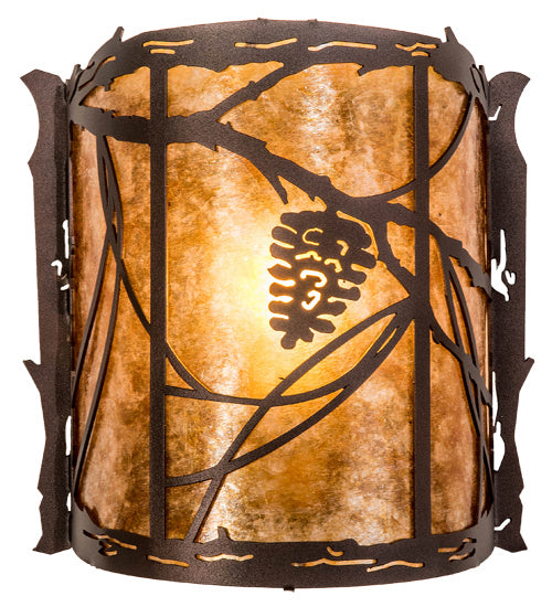 Meyda Tiffany 234454 One Light Wall Sconce, Mahogany Bronze
