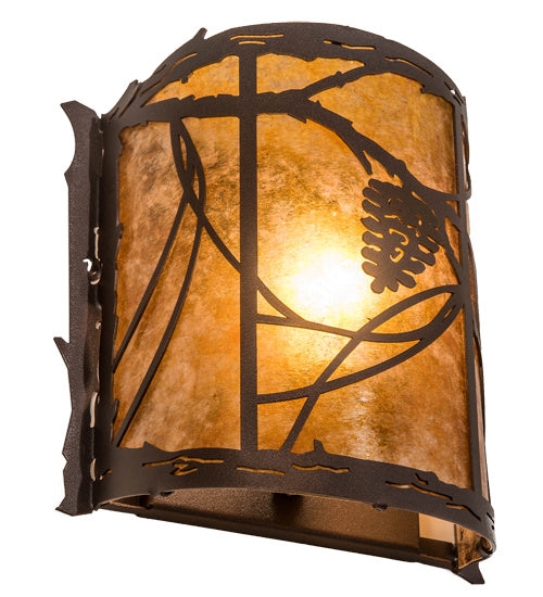 Meyda Tiffany 234454 One Light Wall Sconce, Mahogany Bronze