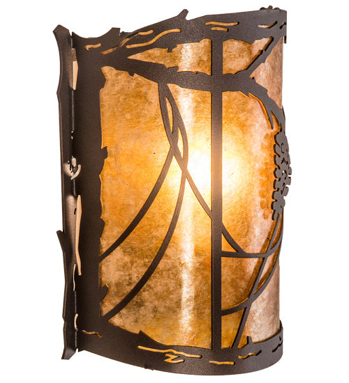 Meyda Tiffany 234454 One Light Wall Sconce, Mahogany Bronze