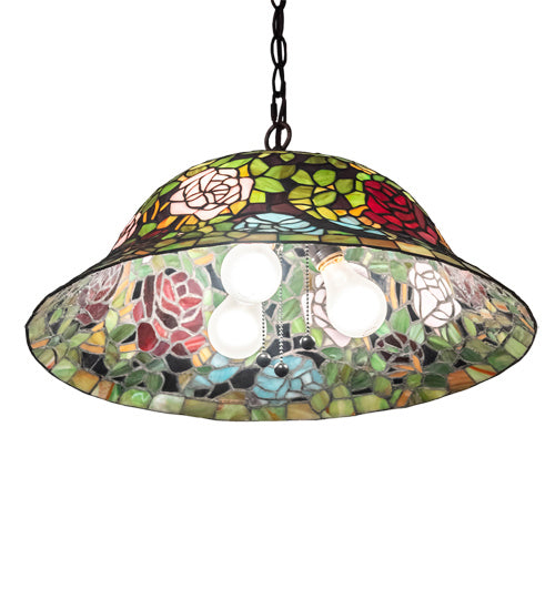 Meyda Tiffany 36446 Three Light Pendant, Mahogany Bronze