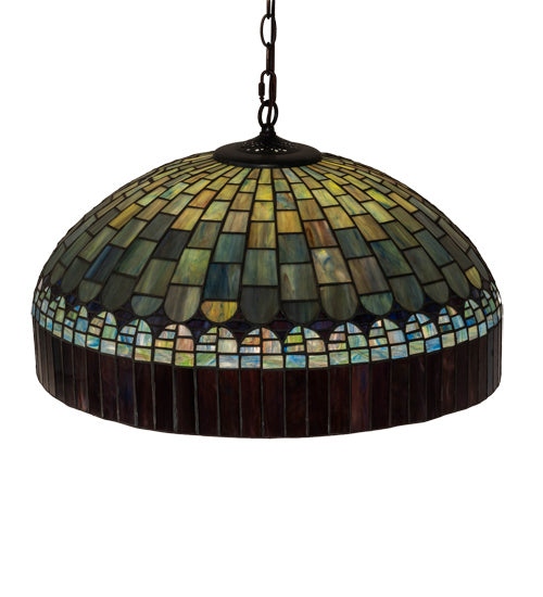 Meyda Tiffany 38664 Three Light Pendant, Mahogany Bronze