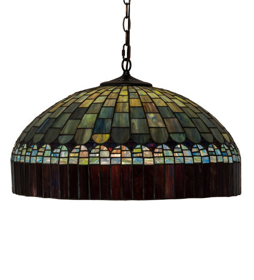 Meyda Tiffany 38664 Three Light Pendant, Mahogany Bronze