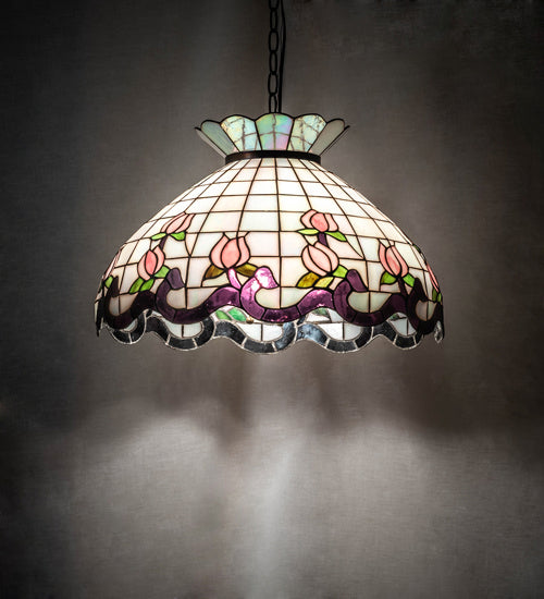 Meyda Tiffany 46579 Three Light Pendant, Mahogany Bronze