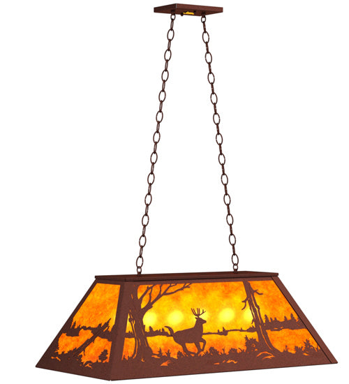 Meyda Tiffany 47753 Six Light Pendant, Rust