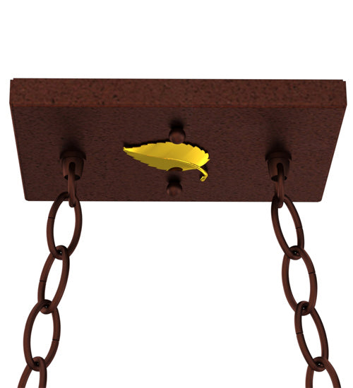 Meyda Tiffany 47753 Six Light Pendant, Rust