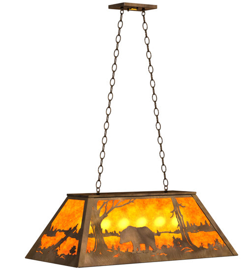 Meyda Tiffany 51145 Six Light Pendant, Antique Copper