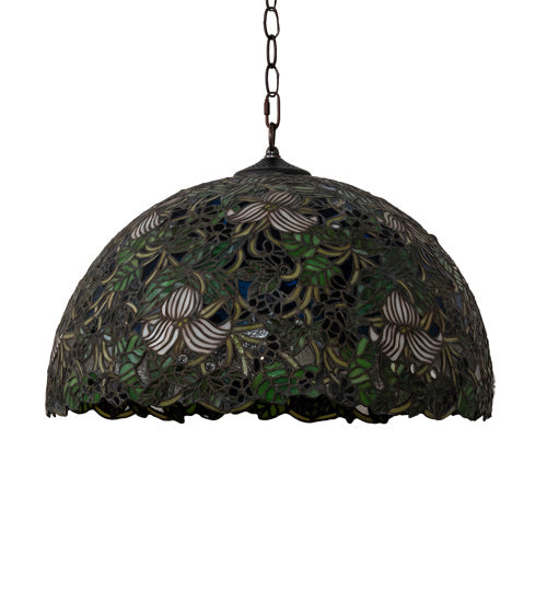 Meyda Tiffany 52186 Three Light Pendant, Mahogany Bronze