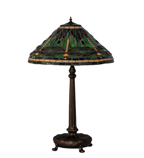 Meyda Tiffany 52441 One Light Table Lamp, Mahogany Bronze