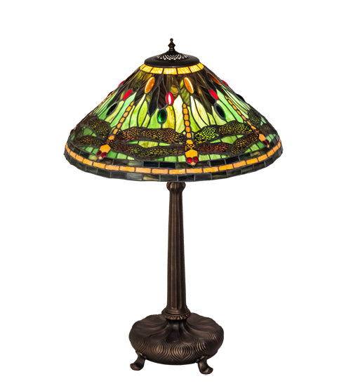 Meyda Tiffany 52441 One Light Table Lamp, Mahogany Bronze