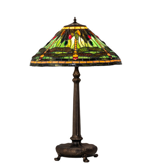 Meyda Tiffany 52441 One Light Table Lamp, Mahogany Bronze