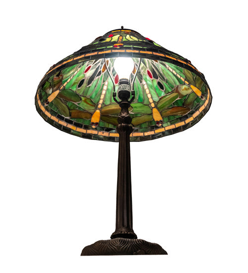 Meyda Tiffany 52441 One Light Table Lamp, Mahogany Bronze