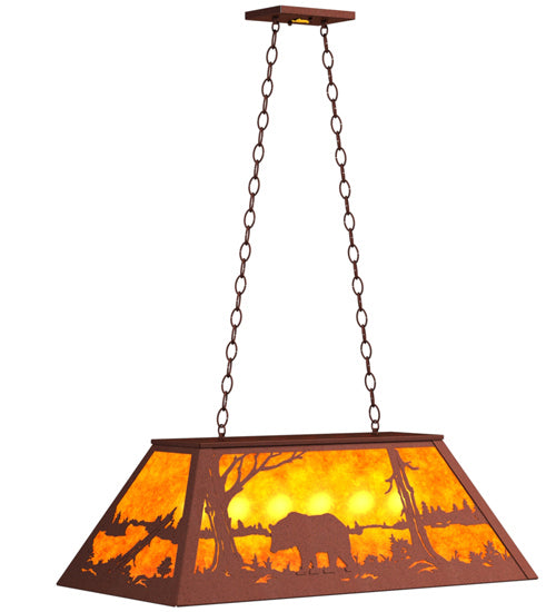 Meyda Tiffany 65522 Six Light Pendant, Rust