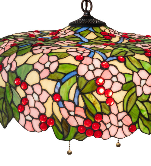 Meyda Tiffany 72991 Three Light Pendant, Mahogany Bronze