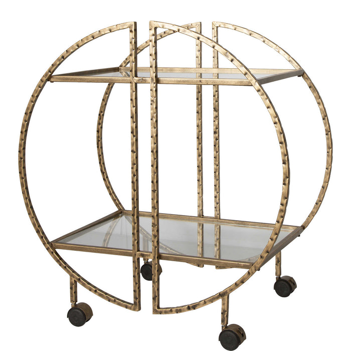 Uttermost 25065 Bar Cart, Antique Gold