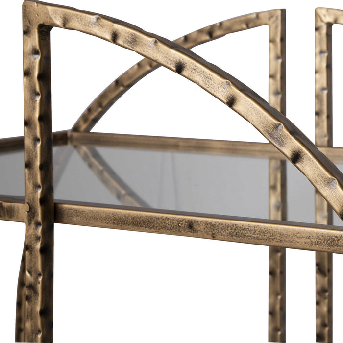 Uttermost 25065 Bar Cart, Antique Gold