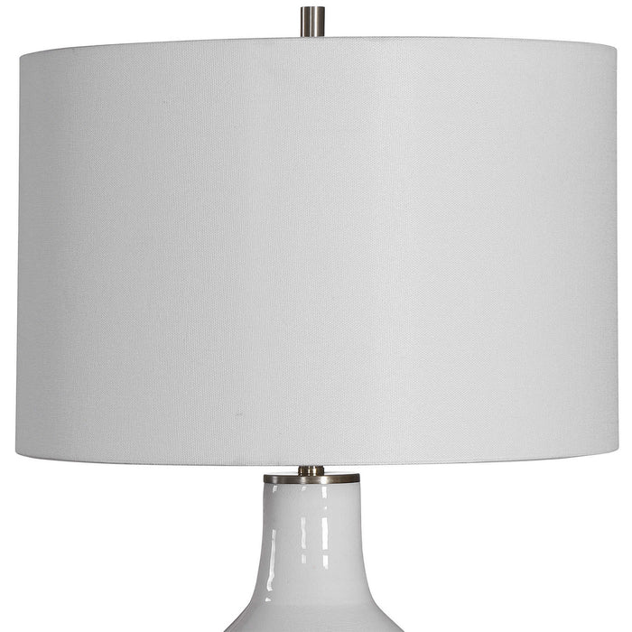 Uttermost 28398-1 One Light Table Lamp, Antique Brushed Brass