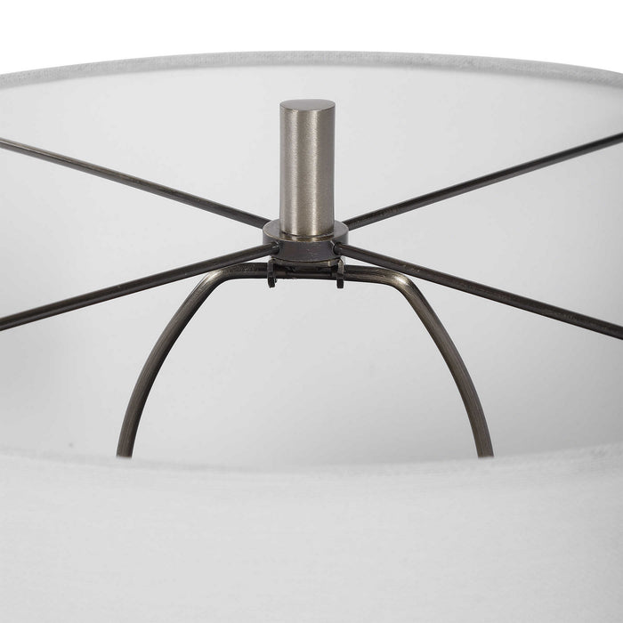 Uttermost 28398-1 One Light Table Lamp, Antique Brushed Brass