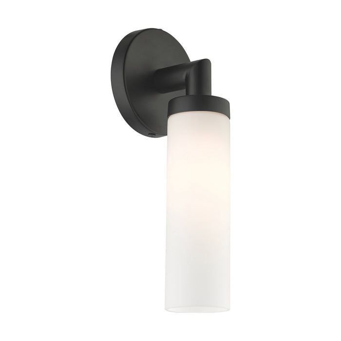 Livex Lighting 10103-04 One Light Wall Sconce, Black