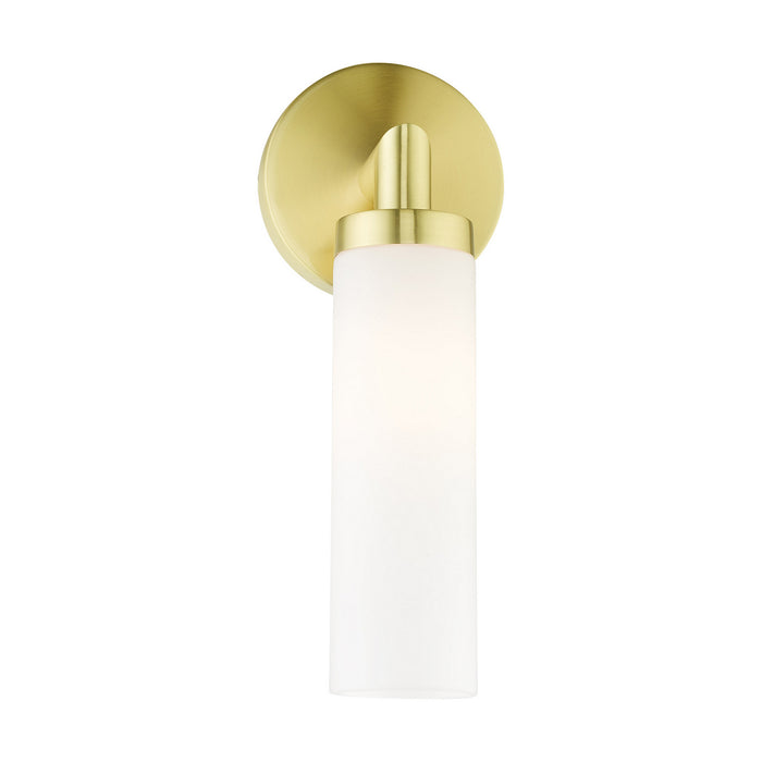 Livex Lighting 10103-12 One Light Wall Sconce, Satin Brass