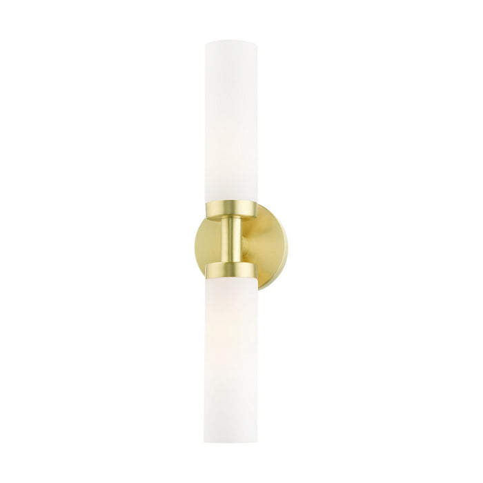 Livex Lighting 10104-12 Two Light Vanity, Satin Brass
