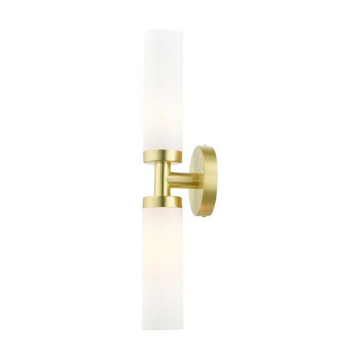 Livex Lighting 10104-12 Two Light Vanity, Satin Brass