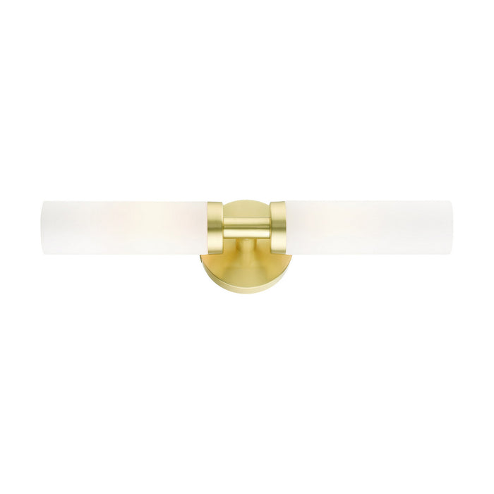 Livex Lighting 10104-12 Two Light Vanity, Satin Brass