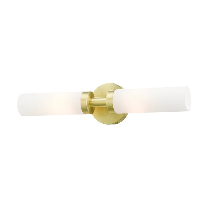 Livex Lighting 10104-12 Two Light Vanity, Satin Brass
