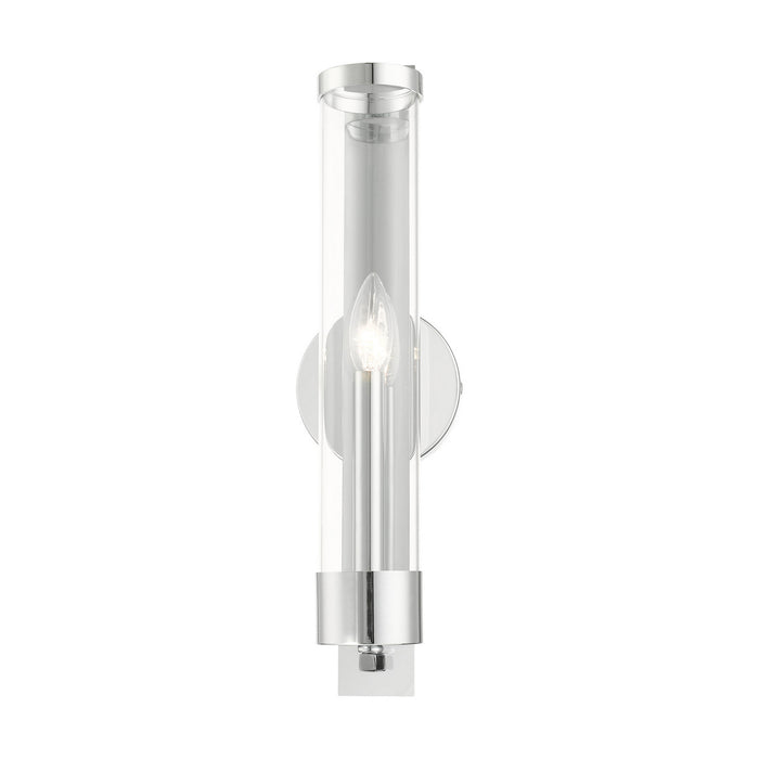 Livex Lighting 10142-05 One Light Wall Sconce, Polished Chrome