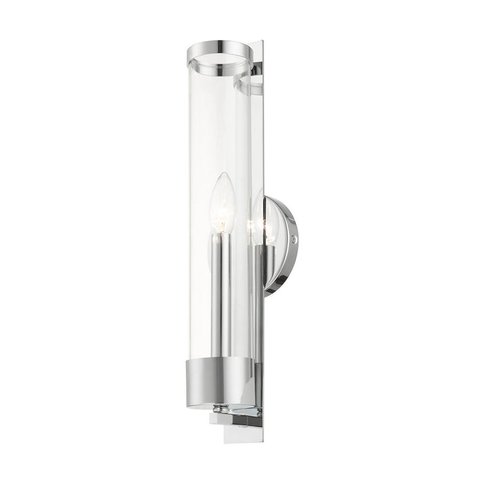 Livex Lighting 10142-05 One Light Wall Sconce, Polished Chrome