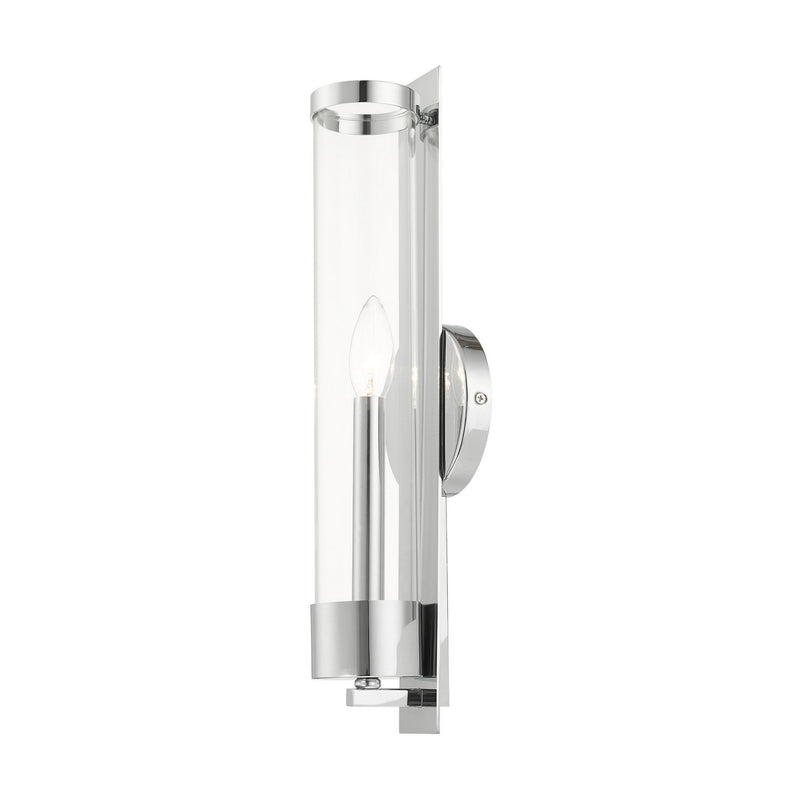 Livex Lighting 10142-05 One Light Wall Sconce, Polished Chrome