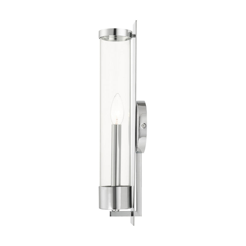 Livex Lighting 10142-05 One Light Wall Sconce, Polished Chrome
