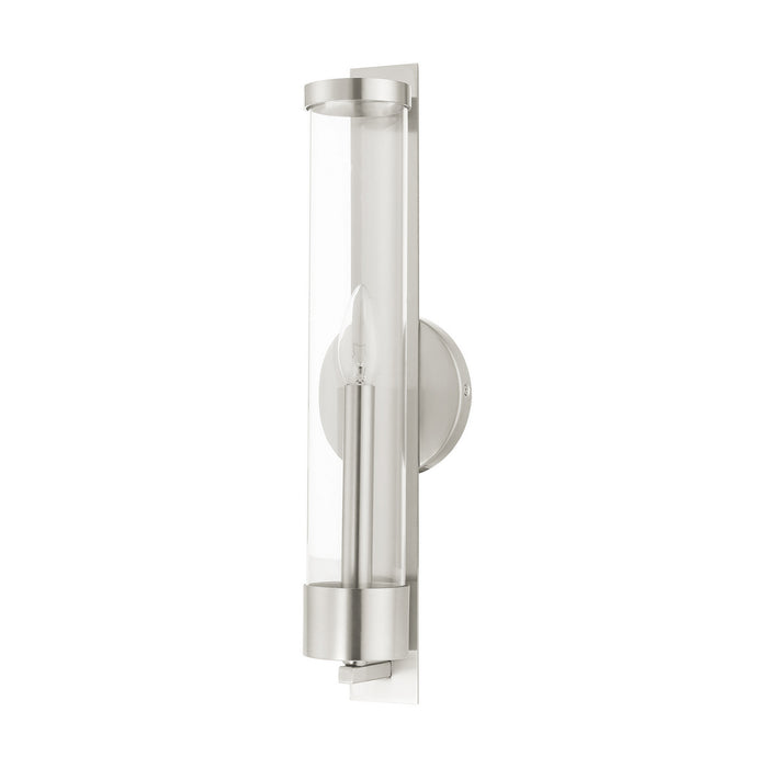 Livex Lighting 10142-91 One Light Wall Sconce, Brushed Nickel